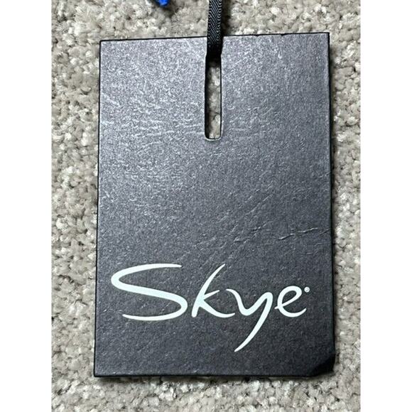 Skye Bikini Swim Bottom Womens Small Side Tie Blue White Striped Stretch - Picture 7 of 8